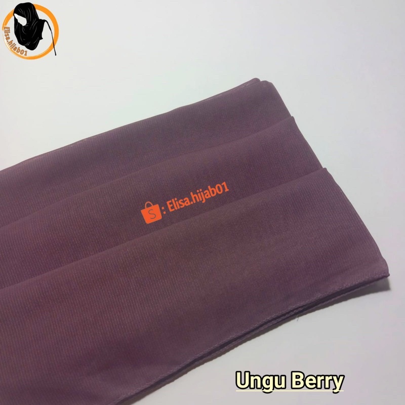 [ COD ] Hijab Bella Square Premium Hijab Segiempat-Ungu Berry