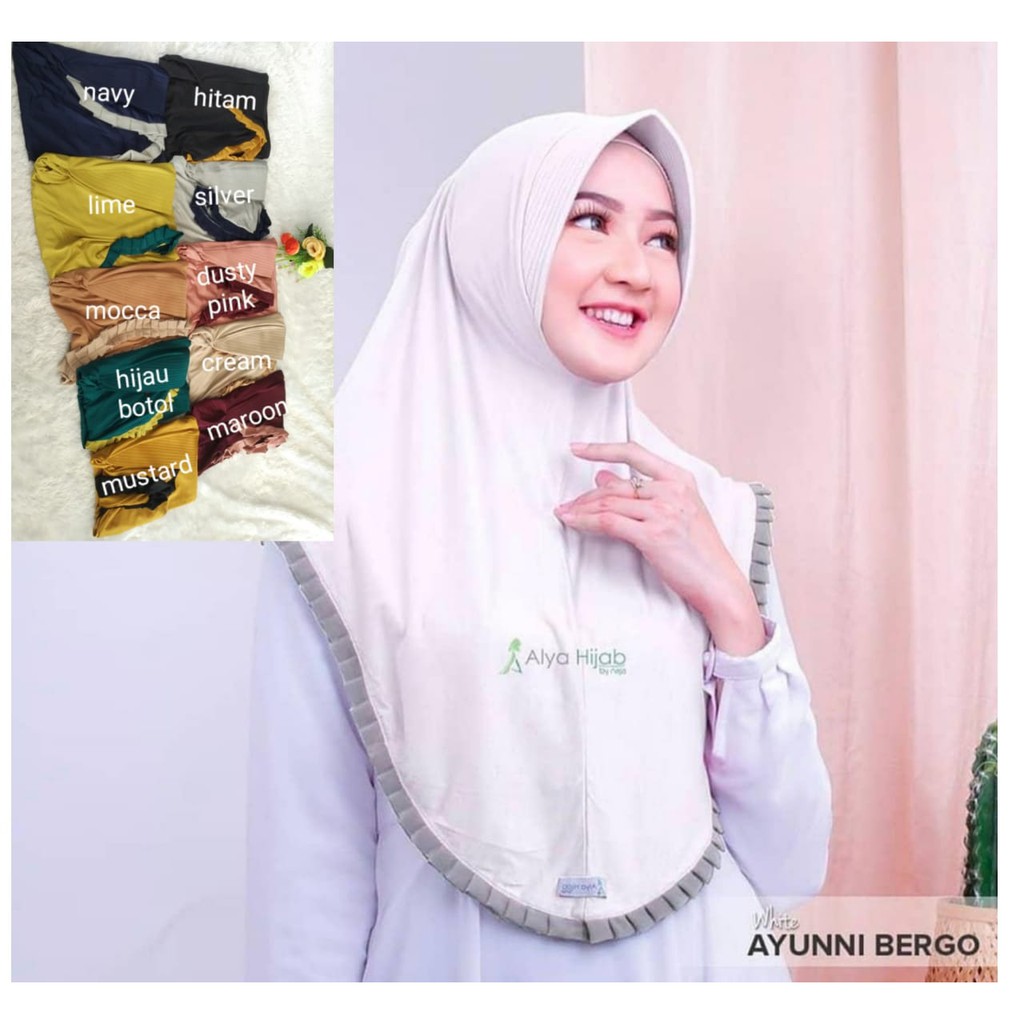 Jilbab Rempel Murah Bahan Airis Model Ayumi