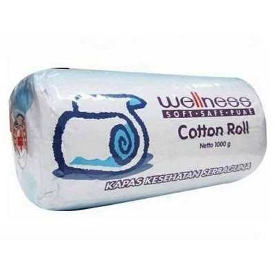 Ibu & Bayi - Perawatan Bayi - Kapas & Tissue - Kapas Wellness 1000Gr Cotton Roll Termurah