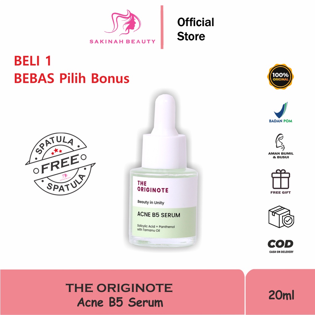 Jual The Originote Acne B5 Serum Salicylic Acid + Panthenol with Tamanu