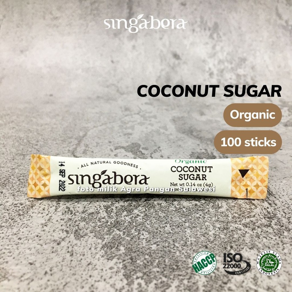

Organic Coconut Sugar Singabera Stick | Gula Kelapa Organik Kristal - Sejenis Brown Palm Aren Merah