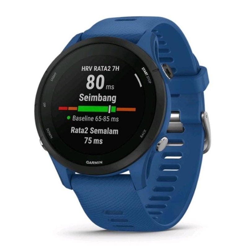 JAM TANGAN GARMIN SMARTWATCH PRIA SMARTWATCH WANITA FORERUNNER 255 BASIC GPS TIDALBLUE THARABBIT FOR
