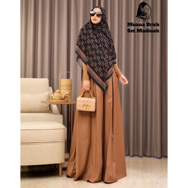 PO 5MINGGU MOANA BRICK SET MADINAH SERIES DAILY DRESS SYARI NY JOZA CLOTHING