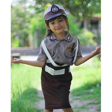 Baju POLWAN anak / Polisi wanita cilik