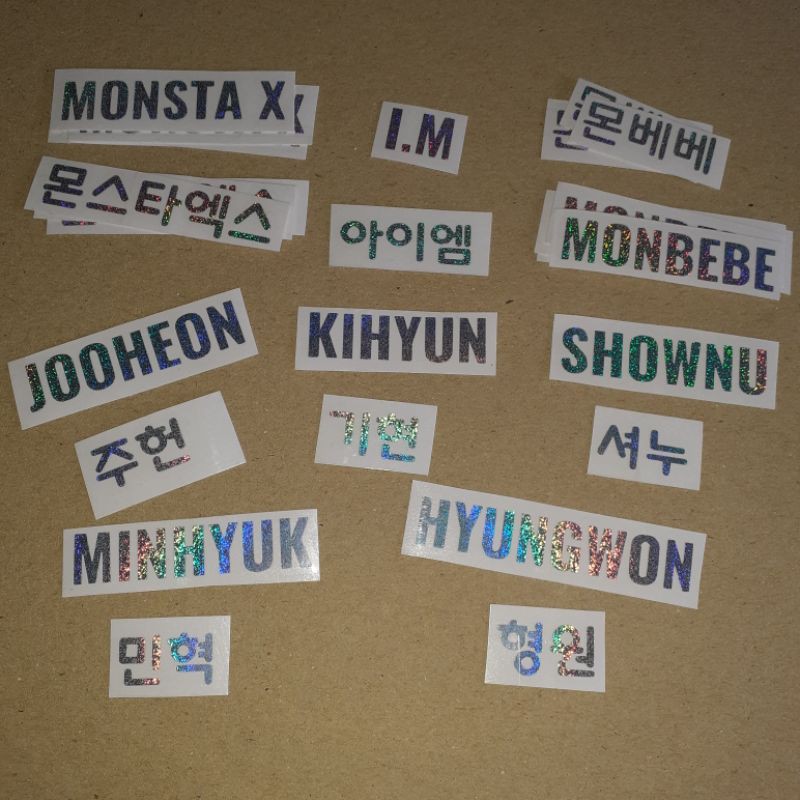 

Sticker Hologram kpop Monsta X Wonho