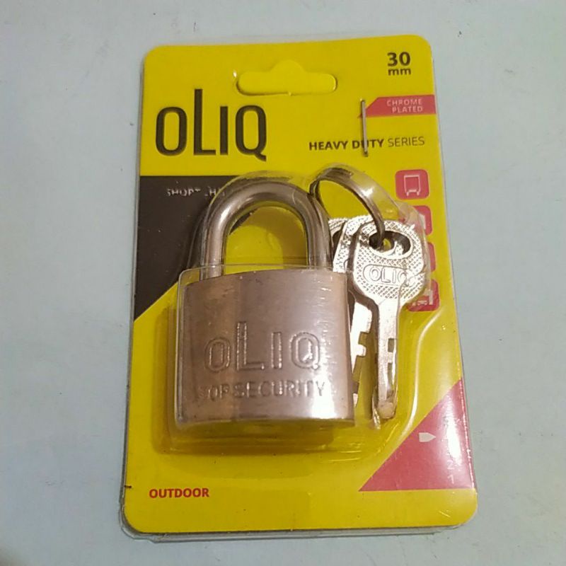 Gembok / kunci gantung / gembok pagar pintu rumah/ gembok leher pendek XP/ Oliq 30 mm