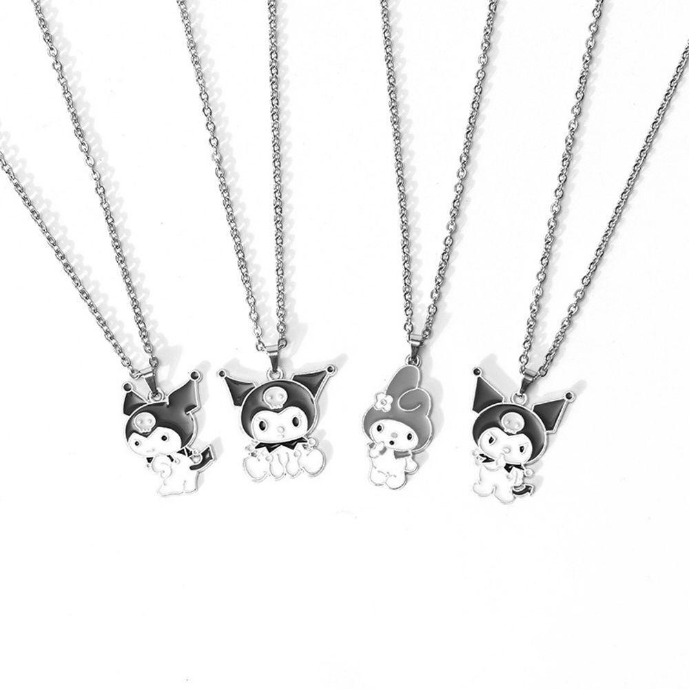 [Elegan] Kalung Anime Korea Manis Liontin Sederhana Melodiku Drip Minyak Untuk Pria Perhiasan Leher