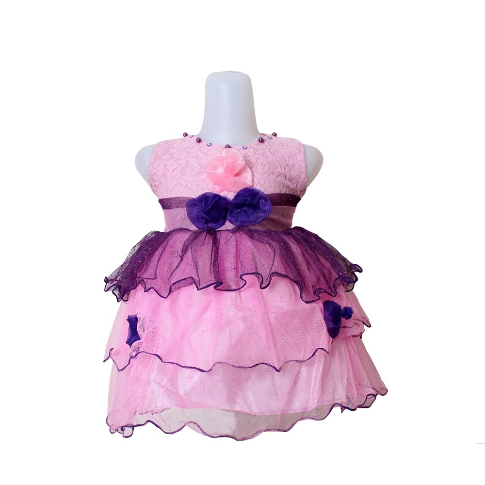 Dress kidds Haruni/ Terusan Dress Brukat Anak/ Gaun Pesta Anak Brukat/Realpict Baju Anak Murah