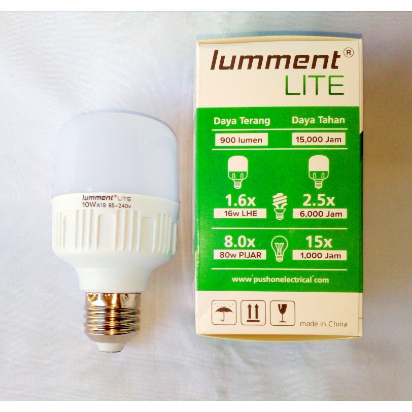 LAMPU LED 10 W 10W LED 10 WATT LAMPU LED EKONOMIS  LUMMENT LITE Led Murah Grosir 10Watt kapsul