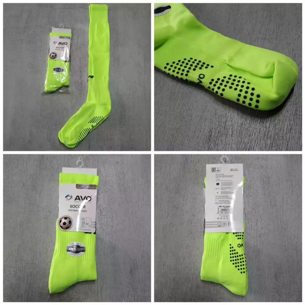 KAOS KAKI BOLA PANJANG / KAOS KAKI FUTSAL PANJANG / KAOS KAKI SEPAK BOLA PANJANG ANTISLIP AVO R8 ORI