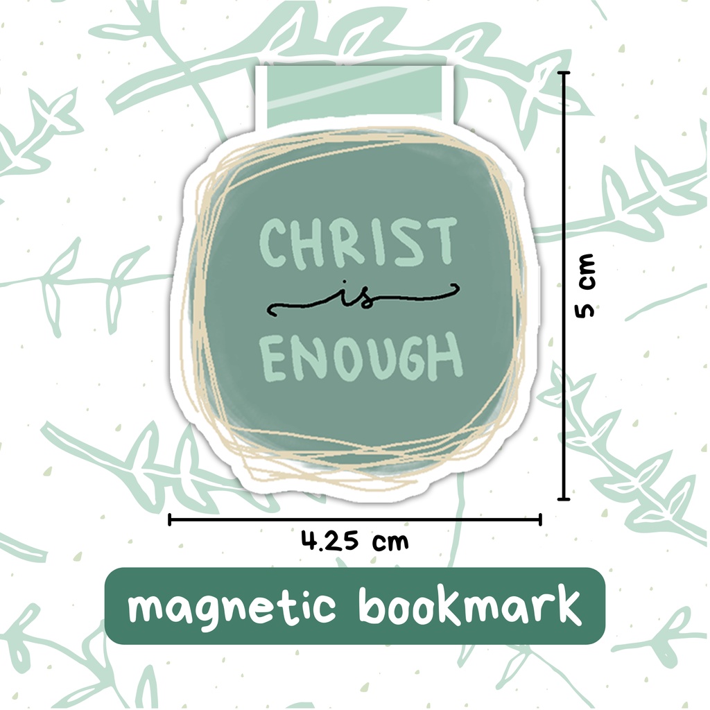 

Pembatas Buku Magnet - Christ is Enough ♡ | Magnetic Bookmark Alkitab Buku Rohani