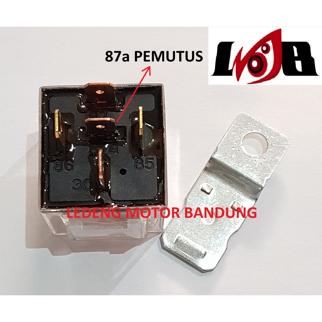 Relay MX 87a Pemutus Alarm Relai 5 Kaki Lima 12v 30/40a Rellay Bagus