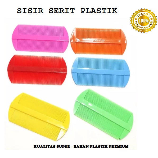 Sisir SERIT PLASTIK / Sisir Kutu Plastik Premium / Sisir Kerep / Sisir Rambut