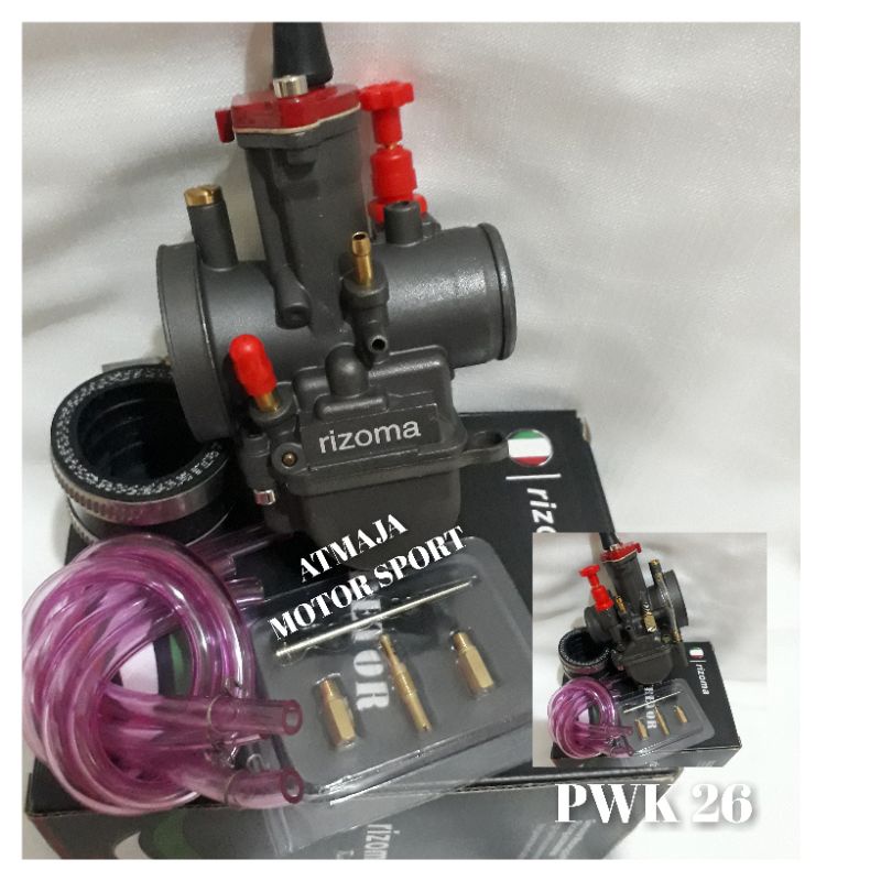 Karbu Karburator Carburator Original Rizoma Pwk 26 Black Series Set