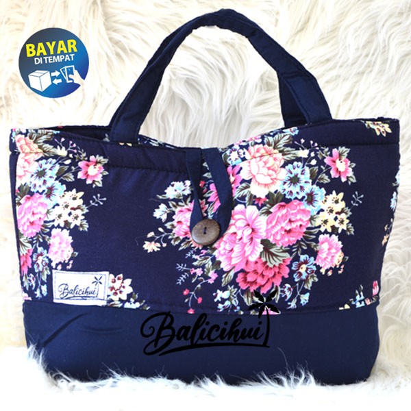 Balicihui Mukena Nadia Navy 2 Mukena Bali Jumbo Mukena Bali Dewasa by Balicihui