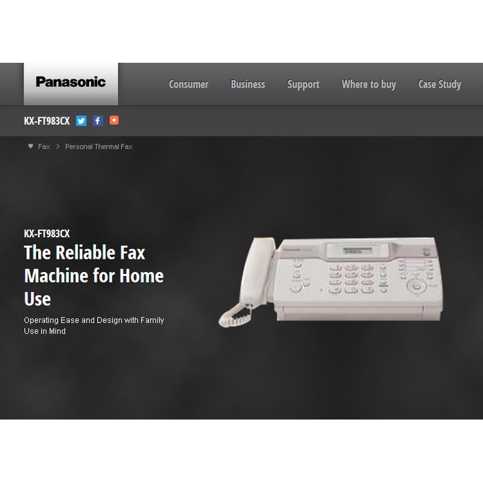 MESIN FAX AUTO-CUTTER PANASONIC KX-FT983