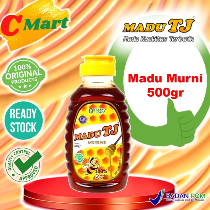 

Madu TJ MURNI 500gr / Madu Tresnojoyo / Madu Murni / CMart - TJ Murni 500