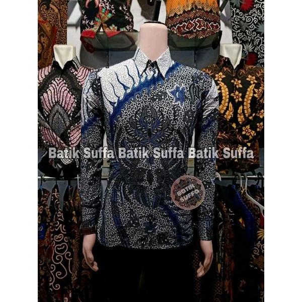 NEW ARRIVAL DISTRO BATIK PRIA BORDIR SOGAN HRB026 BATIKAF