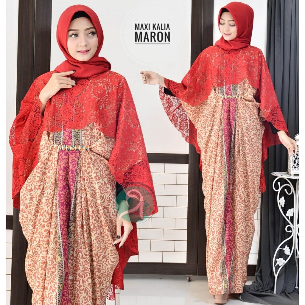 015 Maxi KALIA Kaftan Pakaian Wanita Dewasa  Gaya Kekinian Baru Murah Grosir Tanah Abang