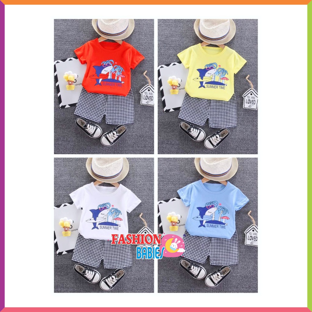 ❤ Baby Fashion ❤ SETELAN CELANA PENDEK / SETELAN IMPOR / BABY BOYS PANTS TEE