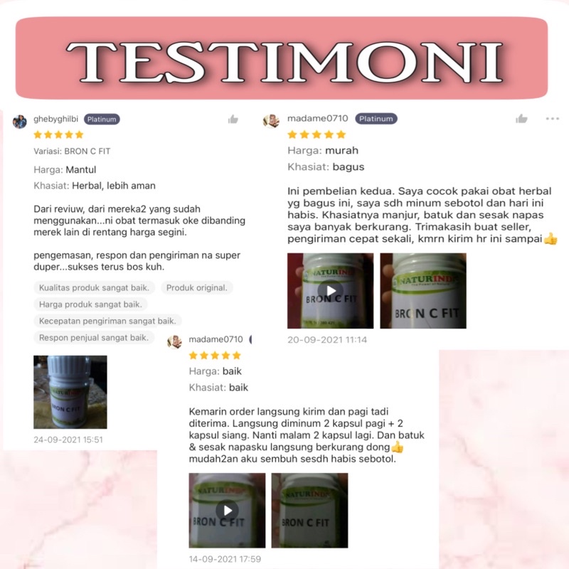 Naturindo BRON C FIT Obat Herbal Sesak Nafas, Gangguan paru2 dan Kulit, Alergi dingin, Gurah paru-paru-3