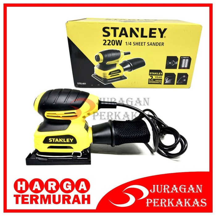 STANLEY STEL401 MESIN AMPLAS LISTRIK KOTAK SHEET SANDER STEL 401