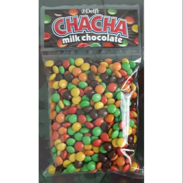 500 gra cha cha coklat delfi chacha grosir cokelat kiloan chamilk