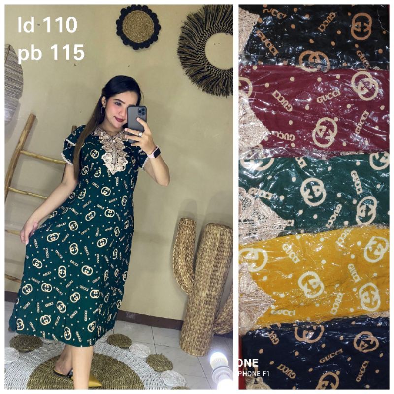 DRESS GUCCI RENDA MURAH DASTER ARAB