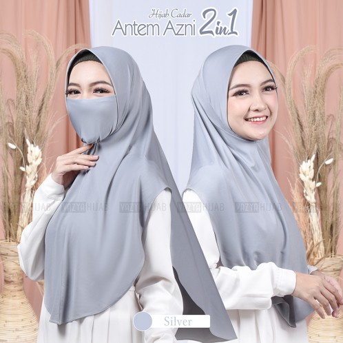 Hijab Instan Jersey Terbaru Model Niqab Cadar Masker Jersey Instant 2in1 Original Style Premium 2021
