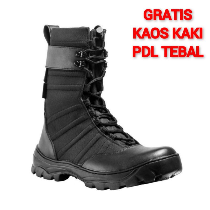 SEPATU PDL NINJA ARMY KULIT SAPI ASLI SEPATU PDL DINAS LAPANGAN TNI POLRI SECURITY SATPAM