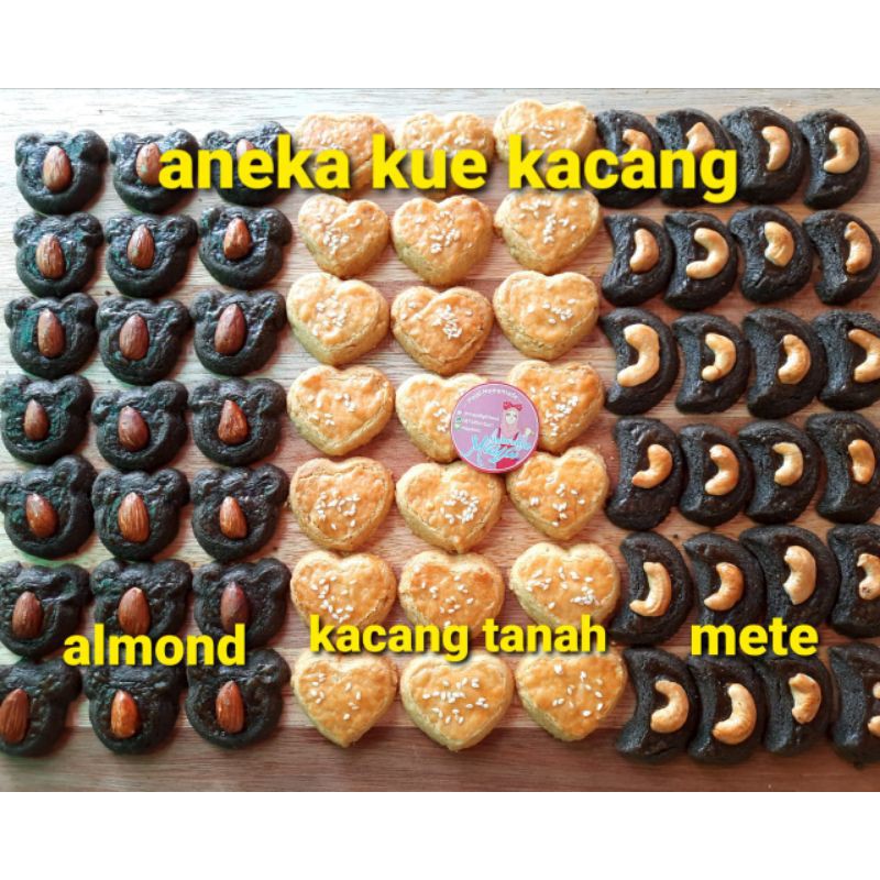 

Kue kacang mete almond kue kering kacang tanah coklat peanut cookies halal kue lebaran hampers