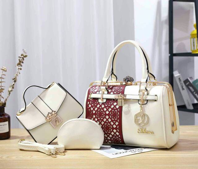 Tas Eldora Prince K8326 (3in1) wanita branded batam fashion import