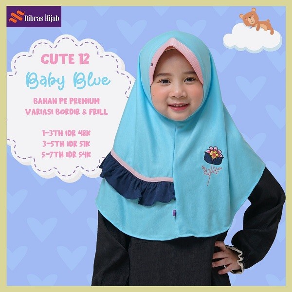 NIBRAS HIJAB ANAK CUTE PAD 12