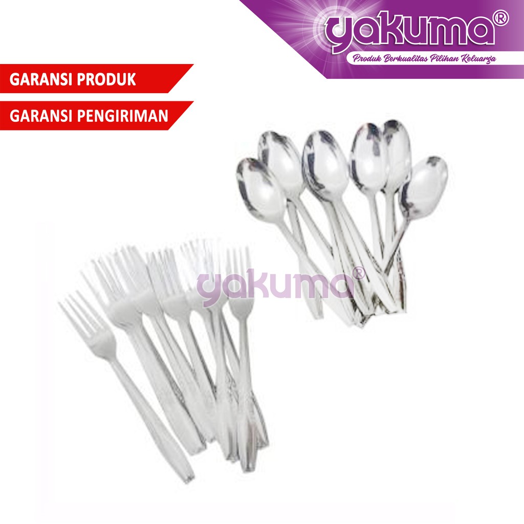 SENDOK / GARPU MAKAN MURAH (12 PCS)