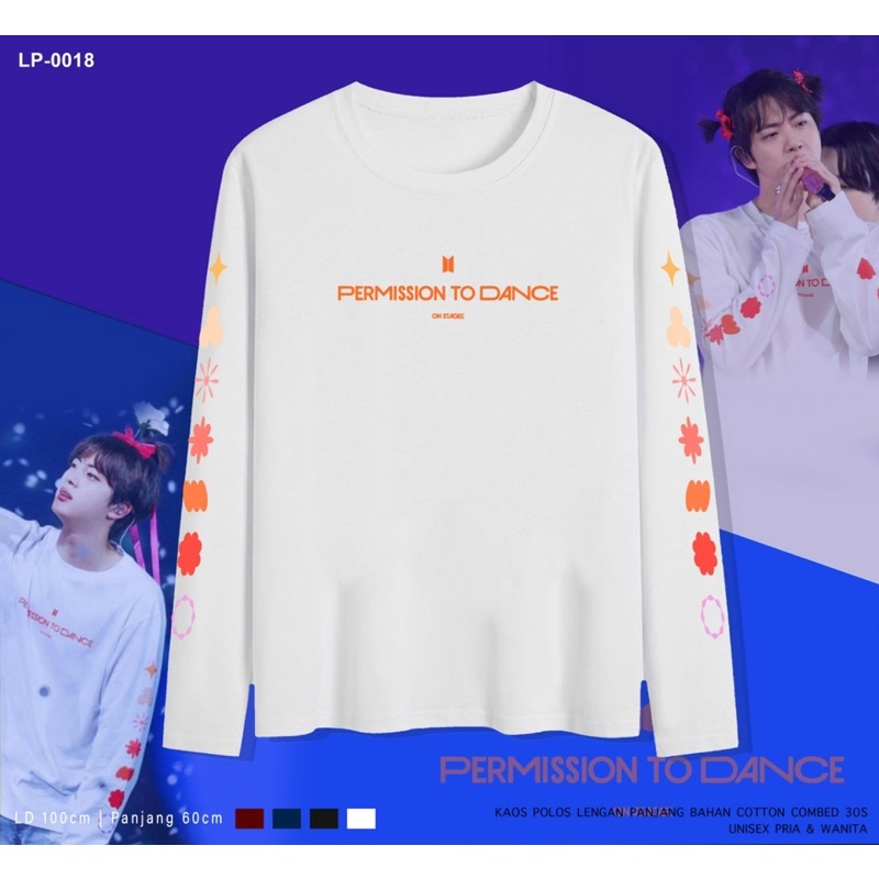 KAOS / BAJU LENGAN PANJANG PERMISSION TODANCE / ARMY INDO / BTS / REAL PICTURE