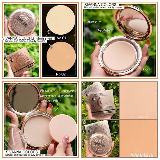 SIVANNA COLORS NATURAL AND DELICATE BEAUTY POWDER HF689/ULTRA FOUNDATION/KOSMETIK WAJAH/BEDAK WAJAH