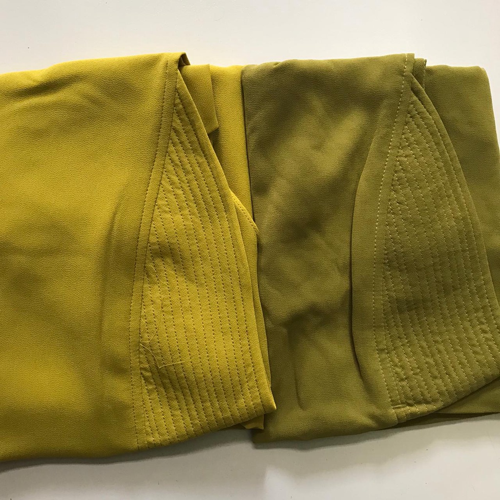 Jilbab Instan Khimar Mini Kembang Embroidery Bordir Ori Daradiora-LIME