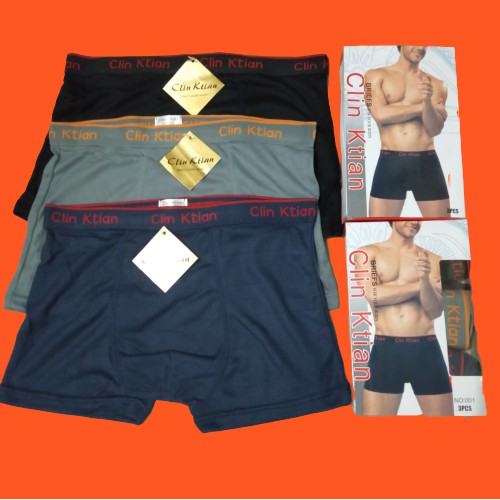 3 pc - CD Celana dalam pria Boxer Clin Ktian 001 / Clinktian