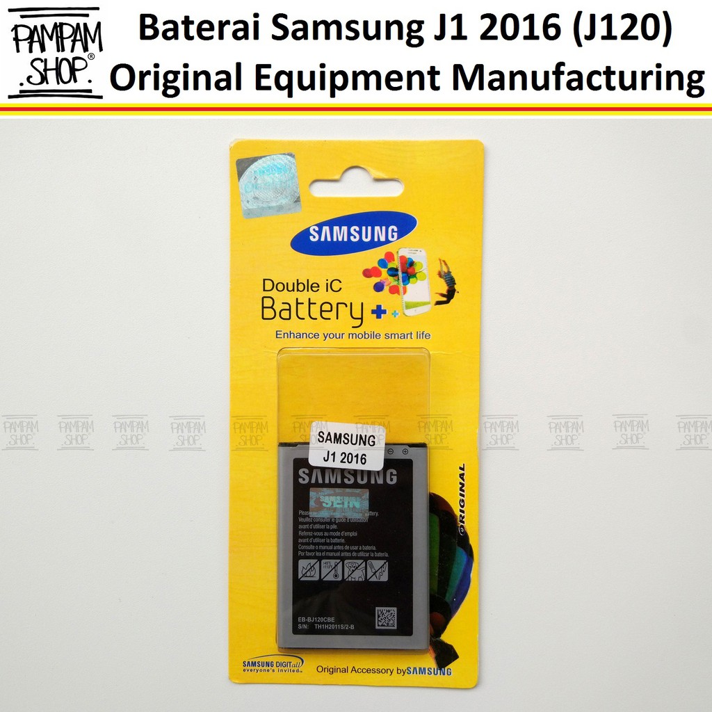 Baterai Handphone Samsung Galaxy J1 2016 J120 Original OEM Battery Batrai Batre HP J 120 SEIN Ori