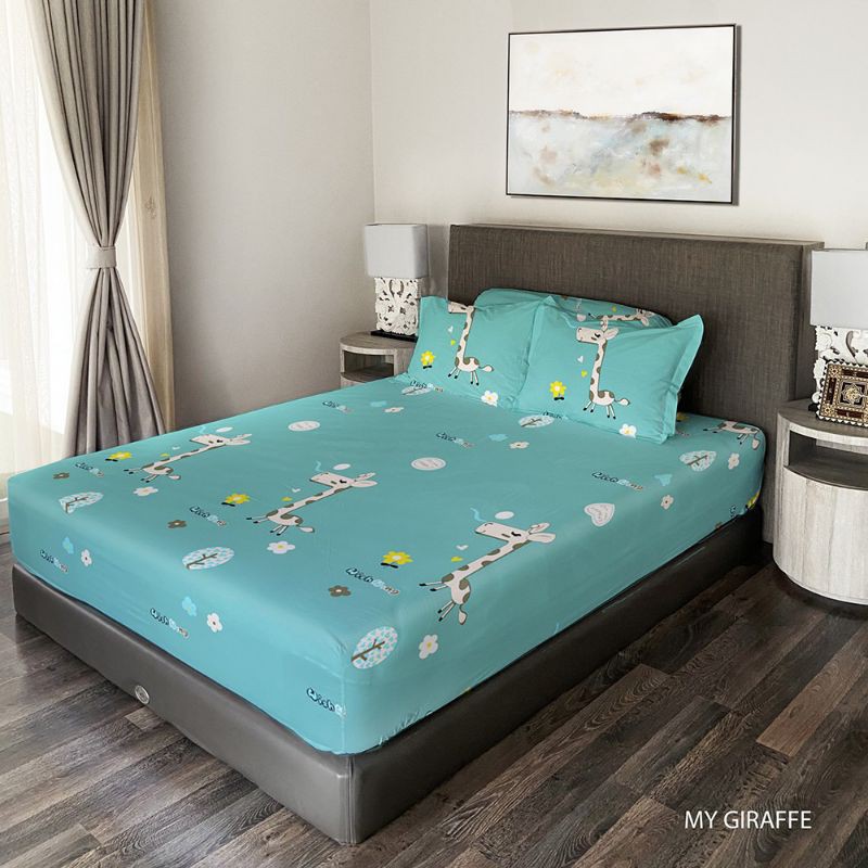 King Rabbit Sprei Single 100 & 120cm, Motif my Giraffe