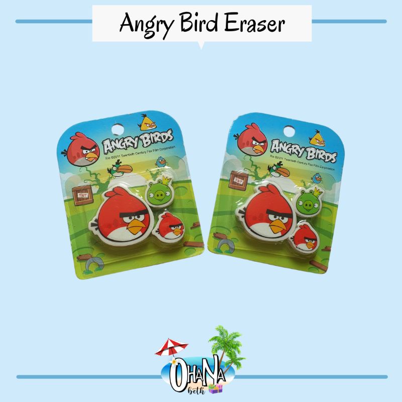 

OHANABETH - PENGHAPUS PENSIL ANAK ANGRYBIRD LUCU ISI 3
