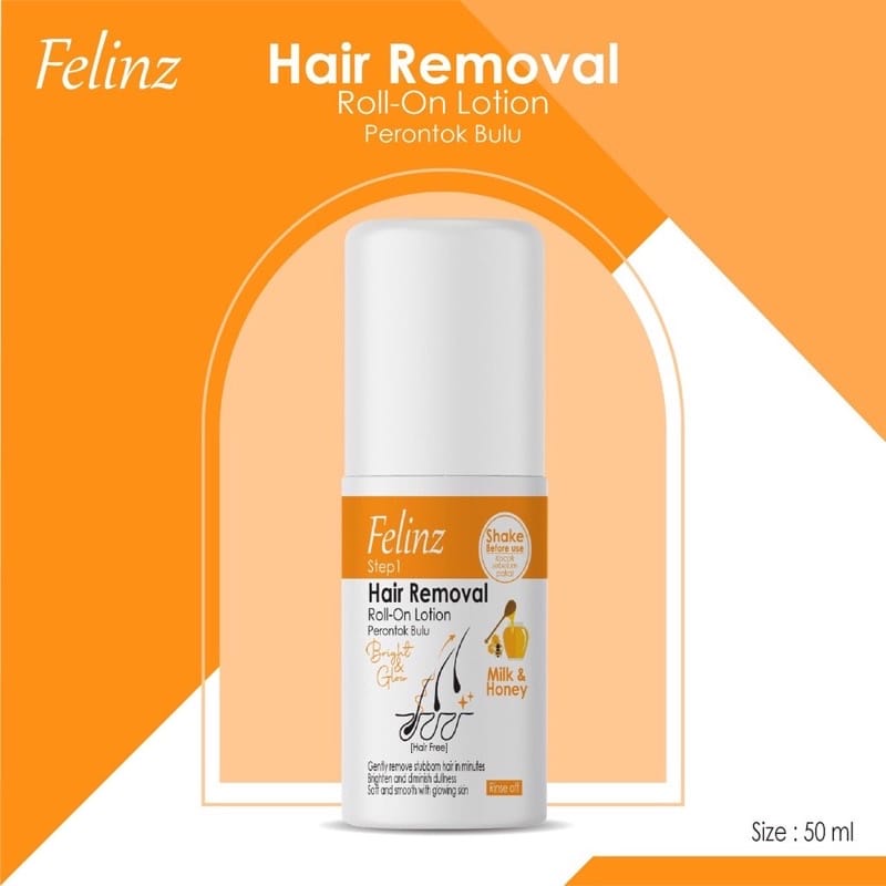 FELINZ HAIR REMOVAL GROWTH AND LOTION STEP 1 DAN 2 30ML PERONTOK BULU