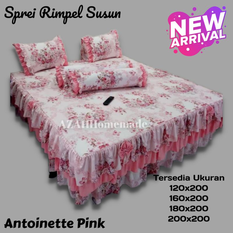 Sprei Rumbai Susun Pengantin Motif Antoinette Katun Star