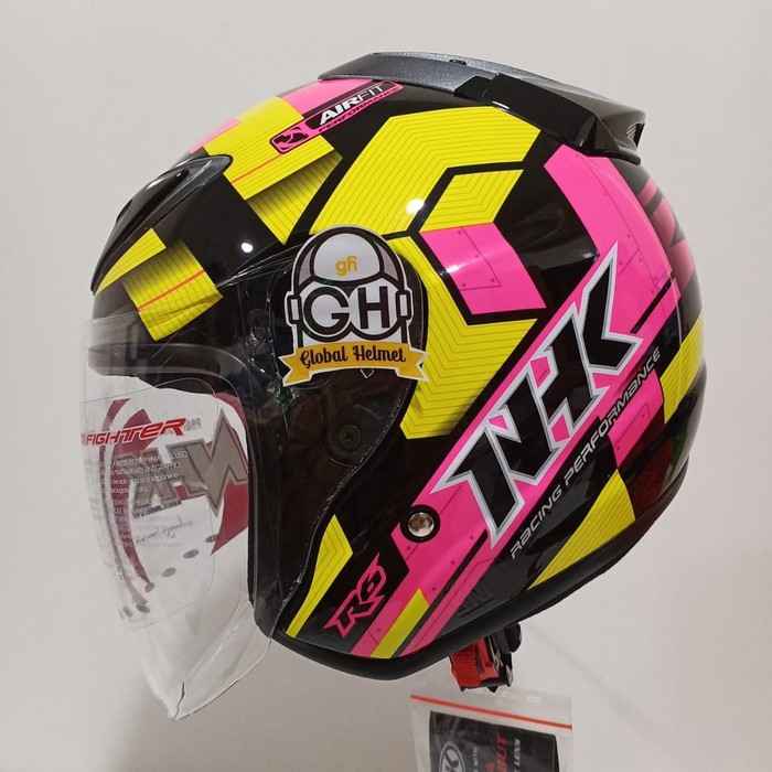 HELM NHK R6 motif CUBE BLACK PINK YELLOW