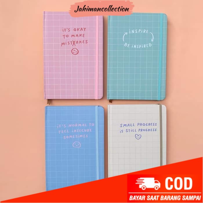 

✨ BISA COD ✨ Moon Pancake Dotted Notebook Series (Notebook only) - Pink Mistake