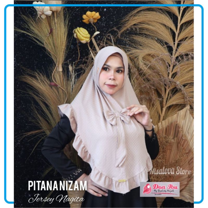 Original Doa Ibu Hijab Super LIMITED EDITION. Pitana Nizam Jersey Premium