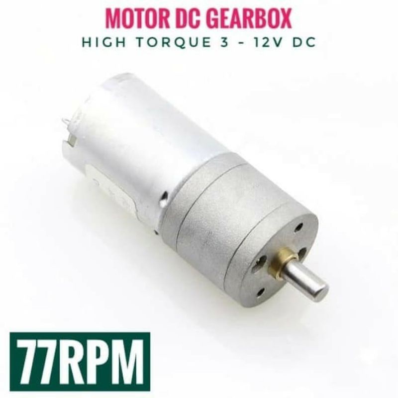 Motor dc gear box 77rpm 24 volt 12 volt dc high torque