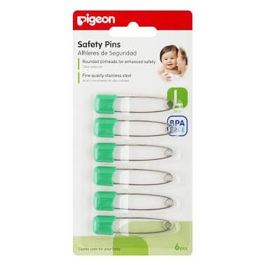 Pigeon Safety Pins / Peniti Bayi Size L (6pcs)