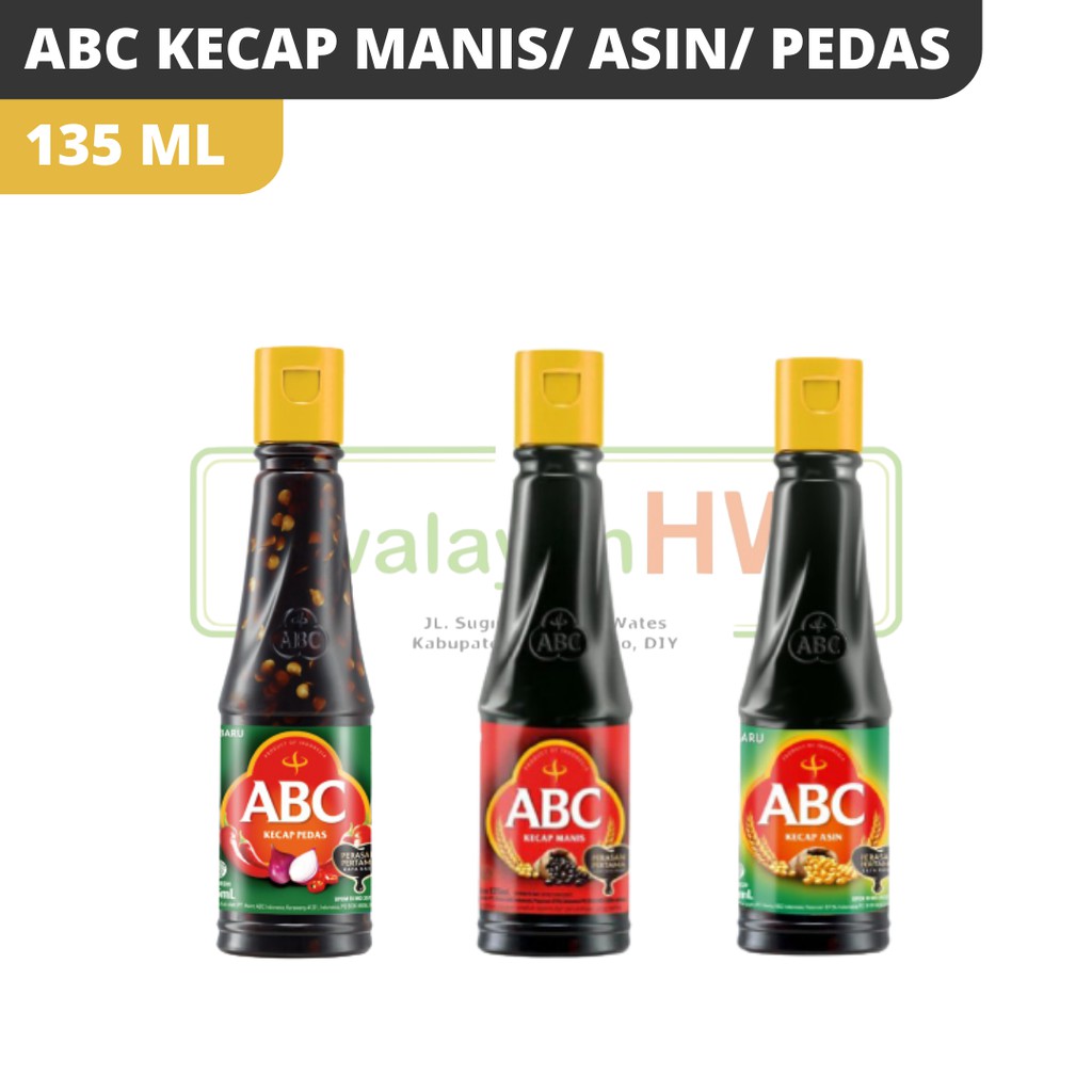 

ABC KECAP MANIS/ ASIN/ PEDAS 135ML