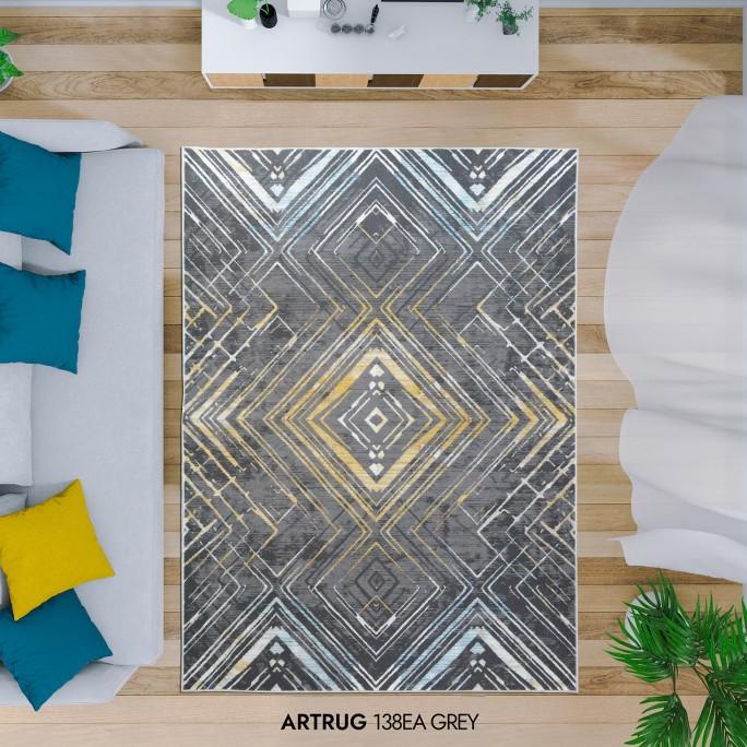 Karpet Vintage Abstrak Minimalis Turkey - Artrug 80x200